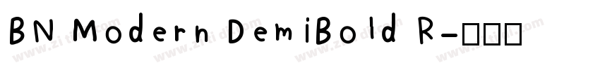 BN Modern DemiBold R字体转换